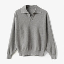 V-Neck Polo Sweater